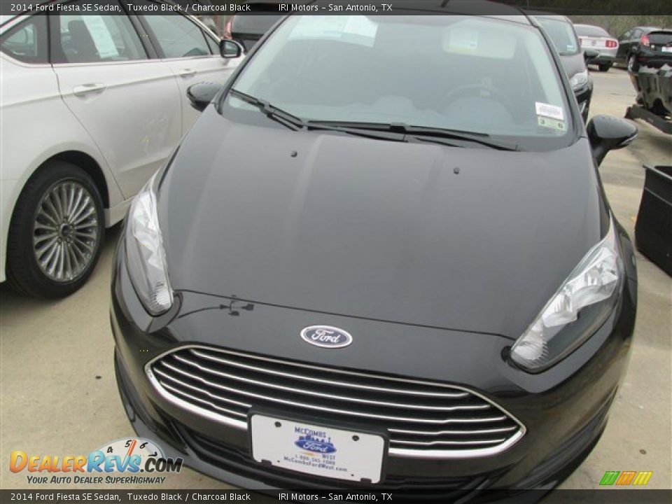 2014 Ford Fiesta SE Sedan Tuxedo Black / Charcoal Black Photo #4