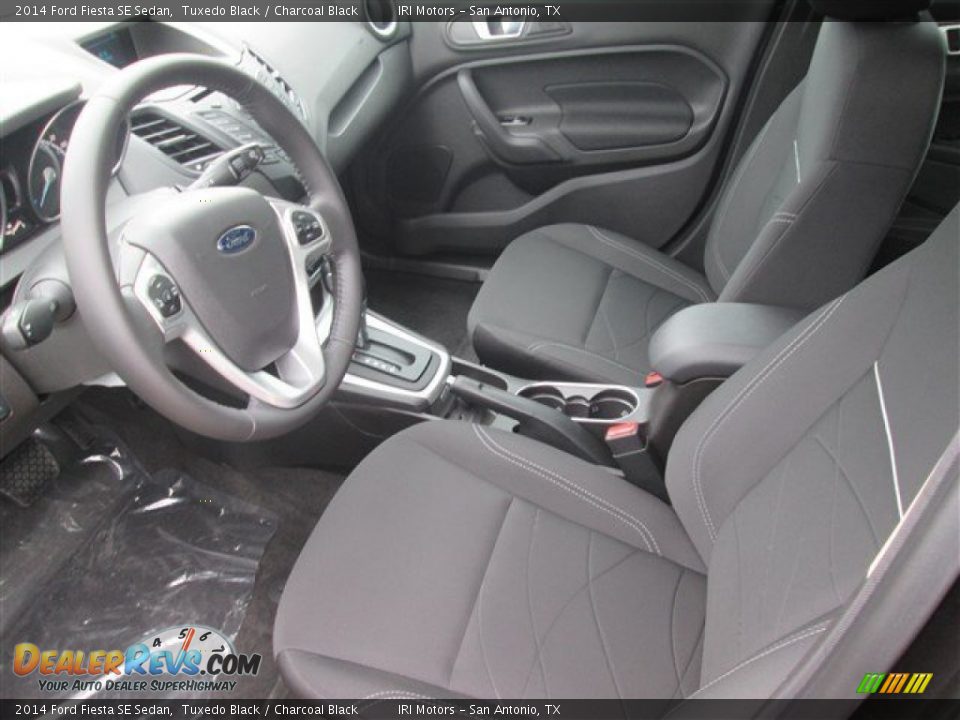 2014 Ford Fiesta SE Sedan Tuxedo Black / Charcoal Black Photo #6