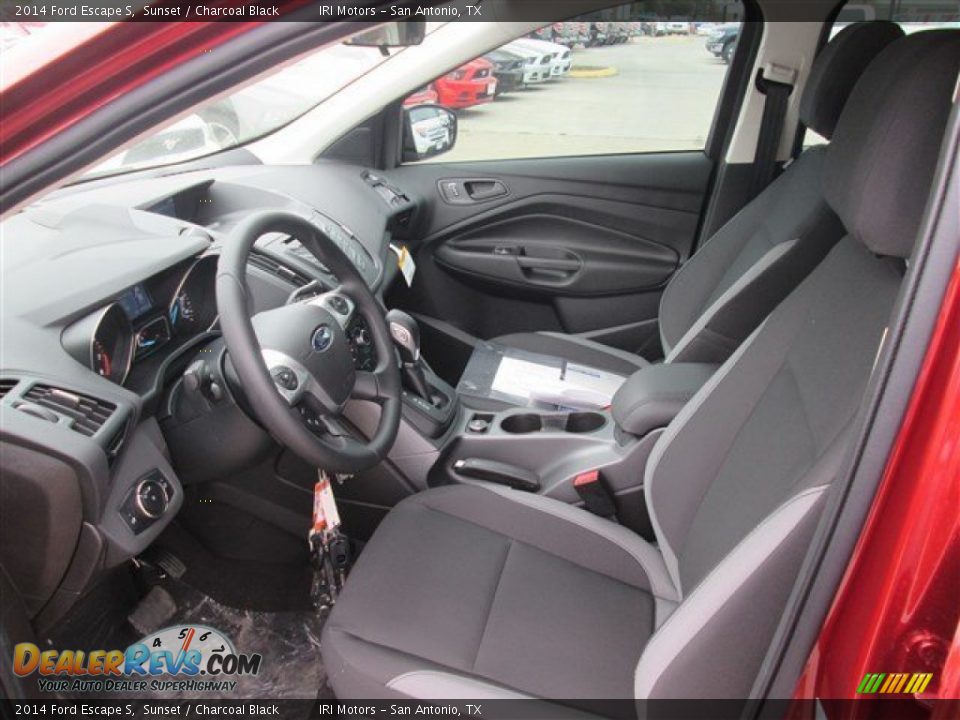 2014 Ford Escape S Sunset / Charcoal Black Photo #9