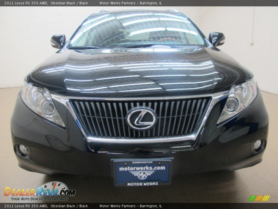 2011 Lexus RX 350 AWD Obsidian Black / Black Photo #2