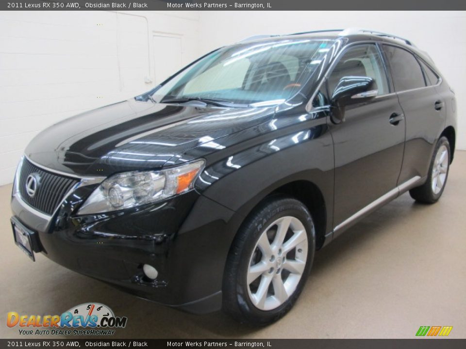 2011 Lexus RX 350 AWD Obsidian Black / Black Photo #3