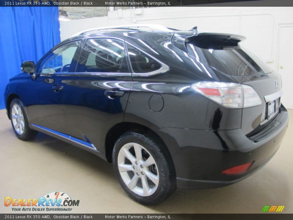 2011 Lexus RX 350 AWD Obsidian Black / Black Photo #5