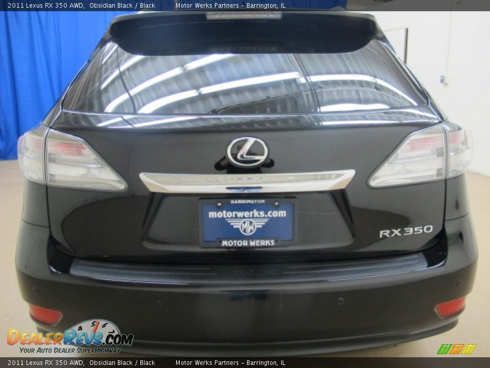 2011 Lexus RX 350 AWD Obsidian Black / Black Photo #6