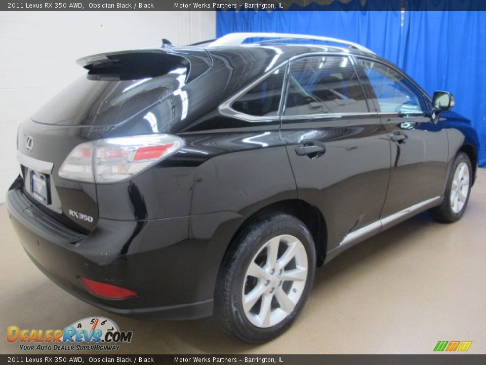 2011 Lexus RX 350 AWD Obsidian Black / Black Photo #7