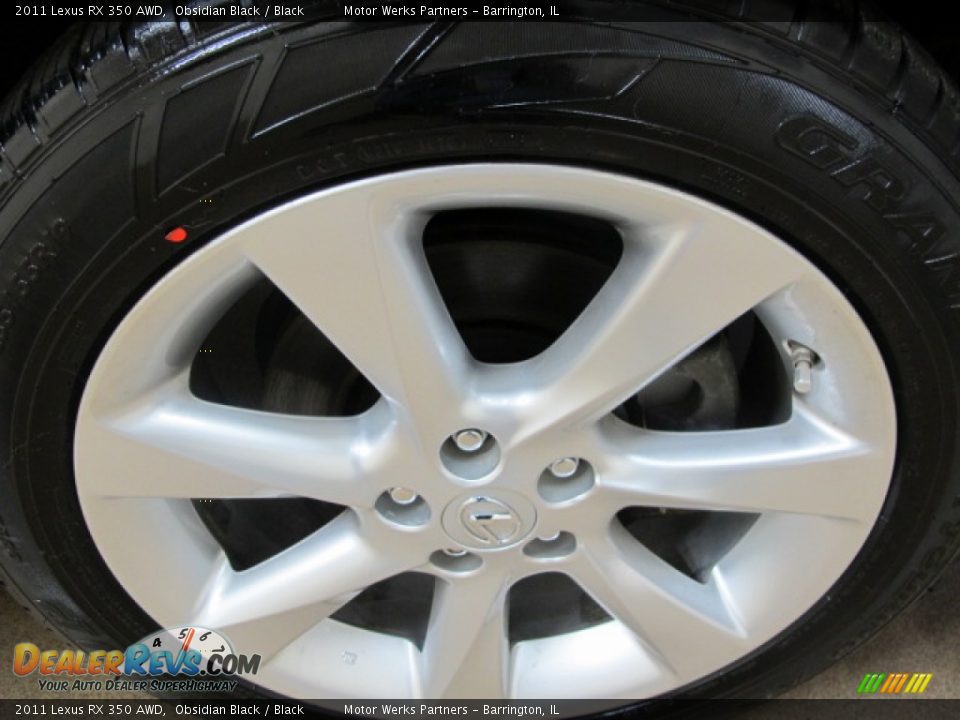 2011 Lexus RX 350 AWD Obsidian Black / Black Photo #10