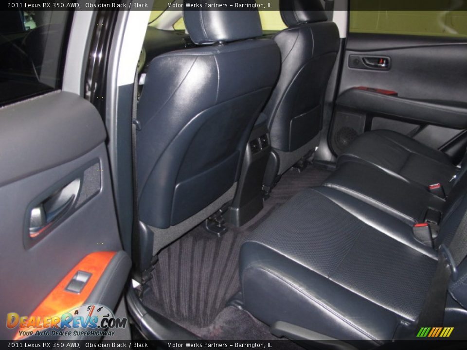2011 Lexus RX 350 AWD Obsidian Black / Black Photo #16