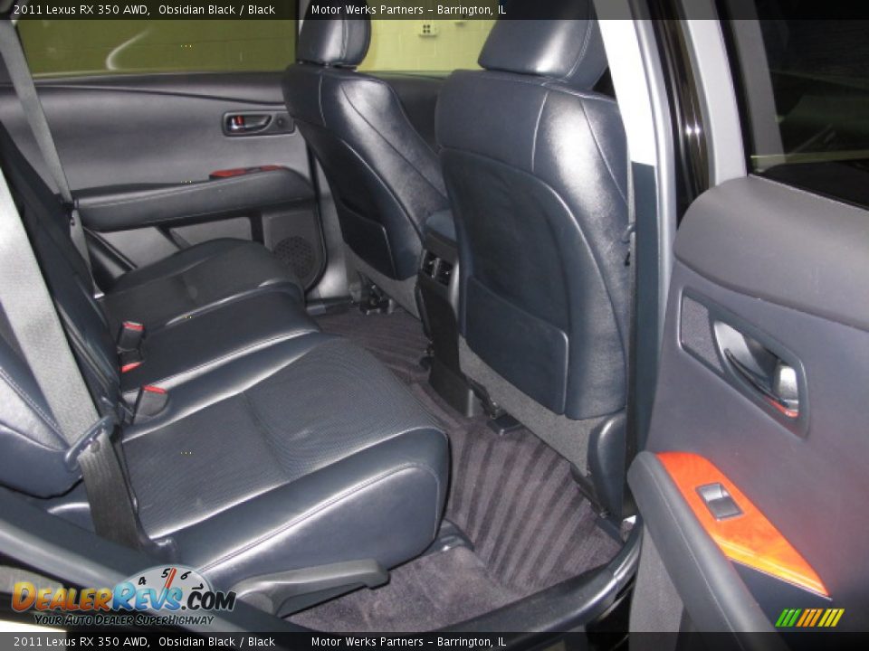 2011 Lexus RX 350 AWD Obsidian Black / Black Photo #18