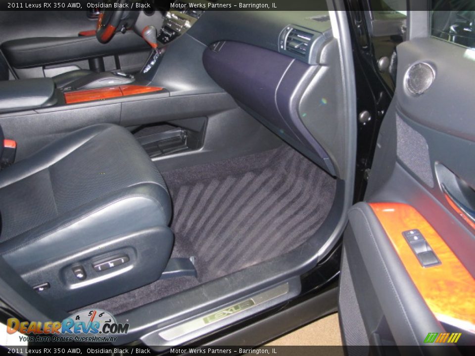 2011 Lexus RX 350 AWD Obsidian Black / Black Photo #20