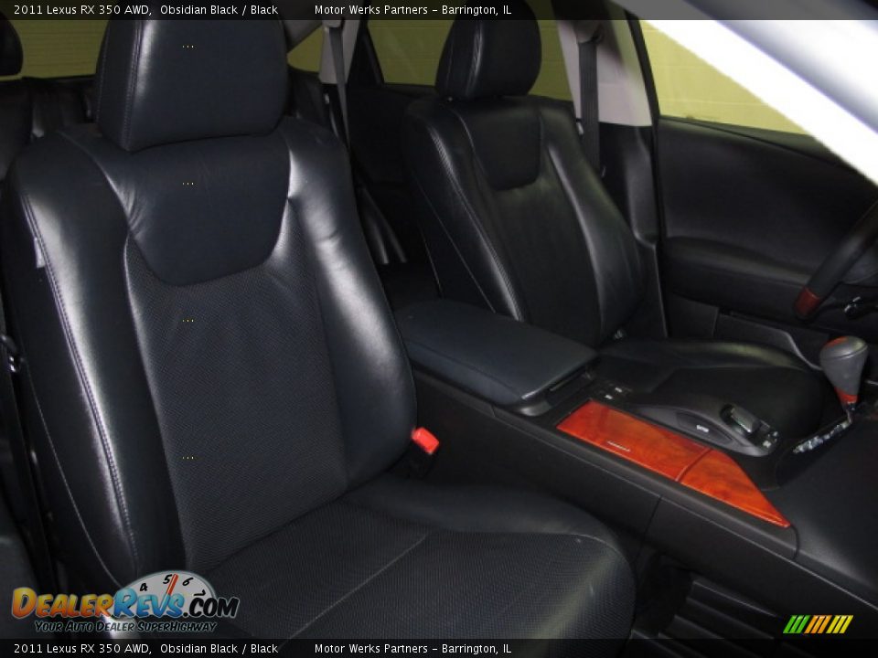 2011 Lexus RX 350 AWD Obsidian Black / Black Photo #21