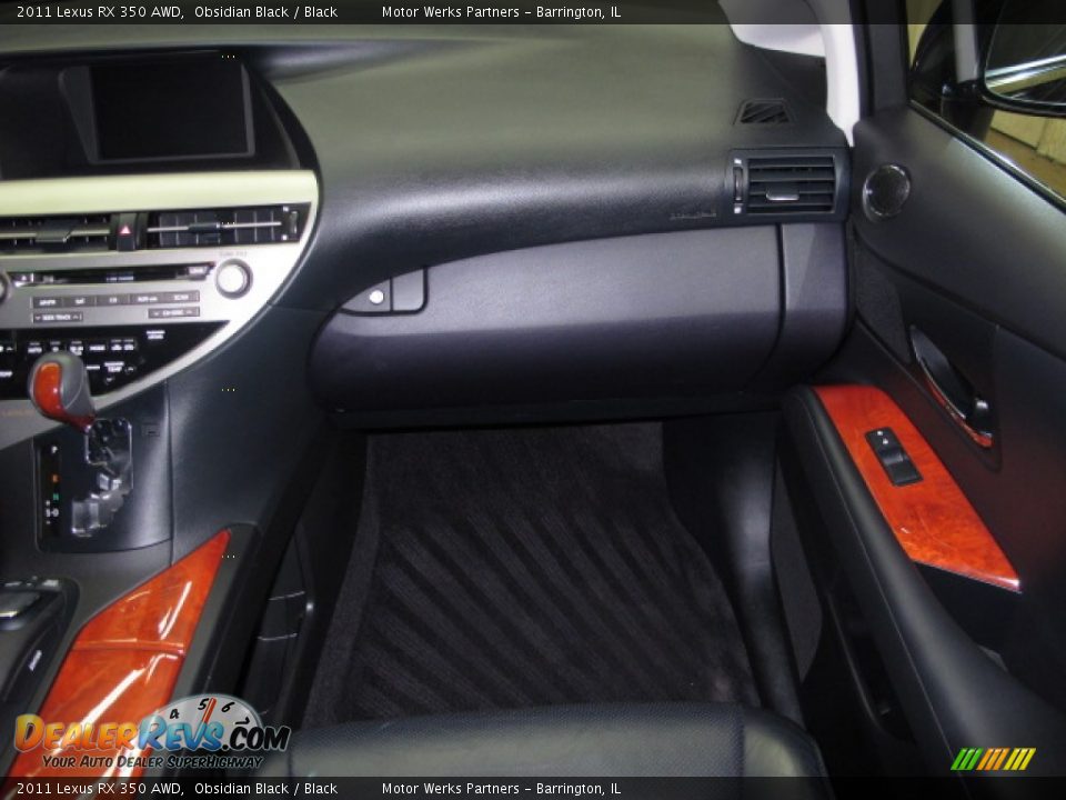 2011 Lexus RX 350 AWD Obsidian Black / Black Photo #24