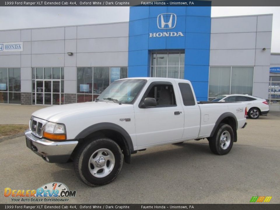 1999 Ford Ranger XLT Extended Cab 4x4 Oxford White / Dark Graphite Photo #1