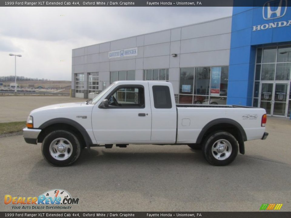 1999 Ford Ranger XLT Extended Cab 4x4 Oxford White / Dark Graphite Photo #2