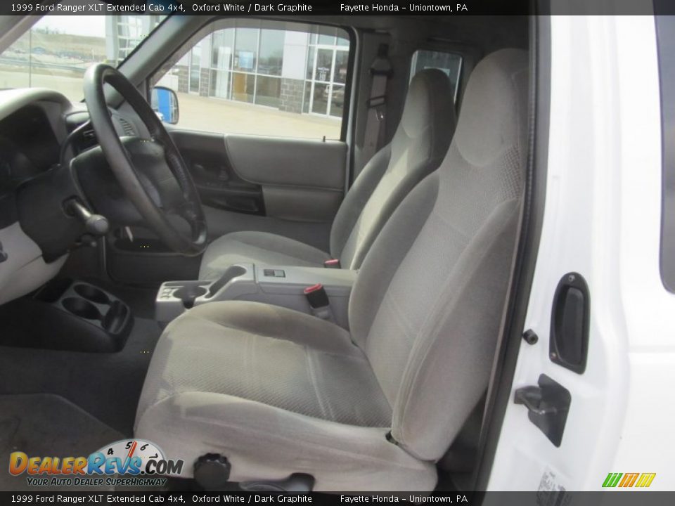 1999 Ford Ranger XLT Extended Cab 4x4 Oxford White / Dark Graphite Photo #7