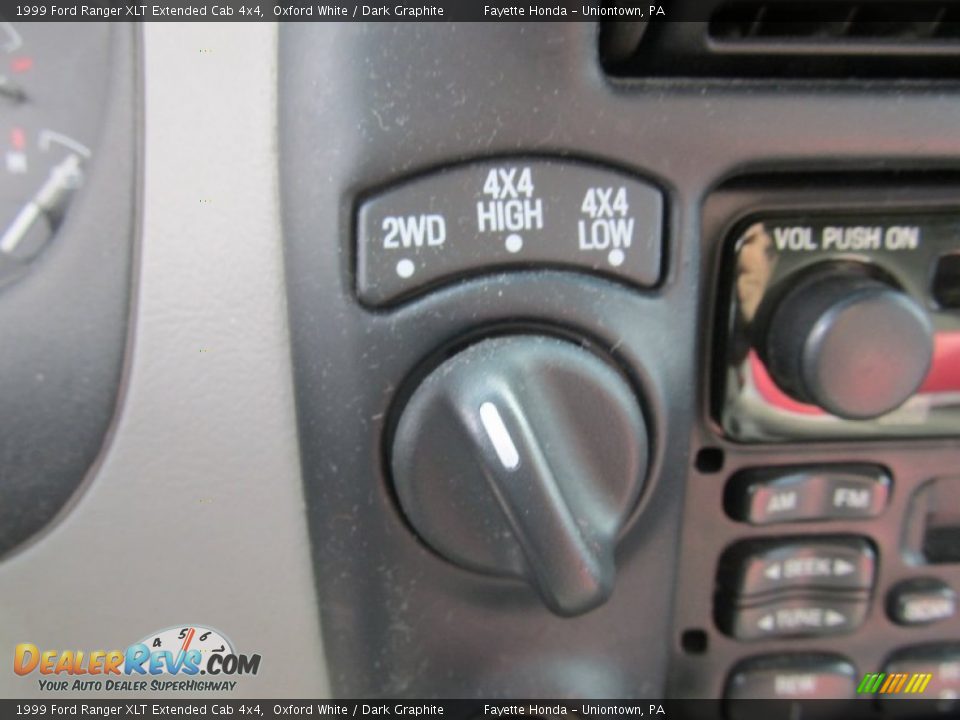 1999 Ford Ranger XLT Extended Cab 4x4 Oxford White / Dark Graphite Photo #12