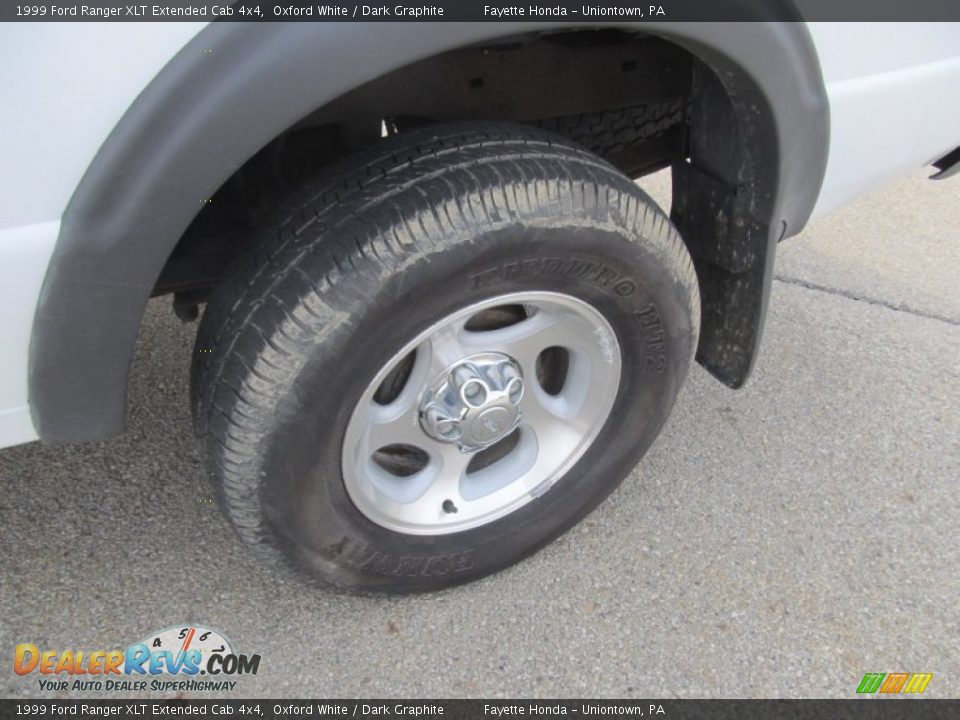 1999 Ford Ranger XLT Extended Cab 4x4 Oxford White / Dark Graphite Photo #14