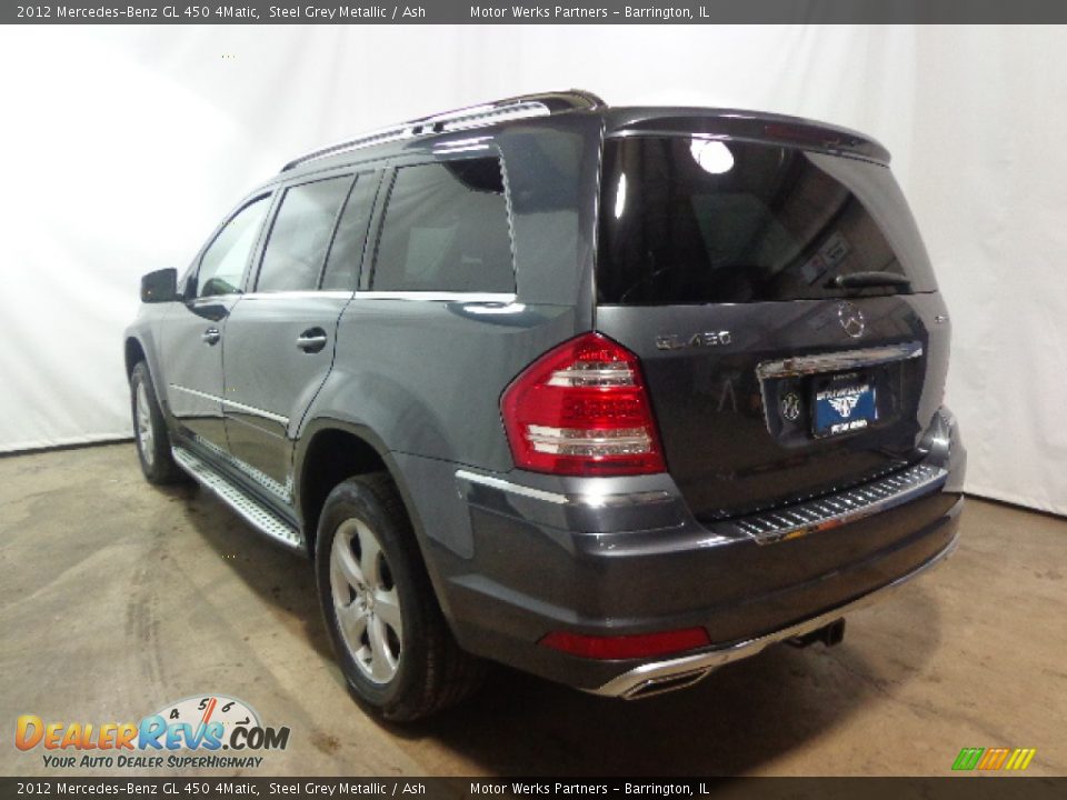 2012 Mercedes-Benz GL 450 4Matic Steel Grey Metallic / Ash Photo #14
