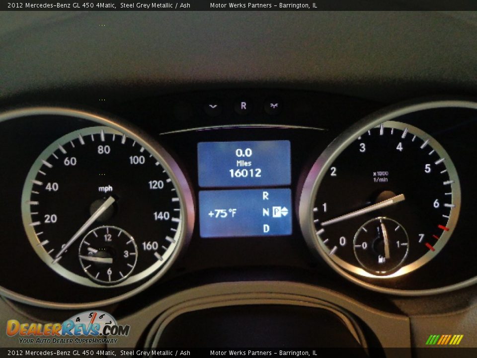 2012 Mercedes-Benz GL 450 4Matic Steel Grey Metallic / Ash Photo #24