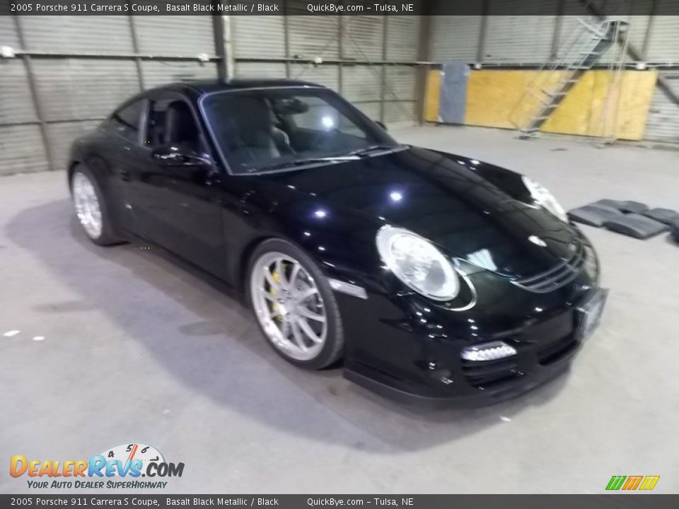 2005 Porsche 911 Carrera S Coupe Basalt Black Metallic / Black Photo #36