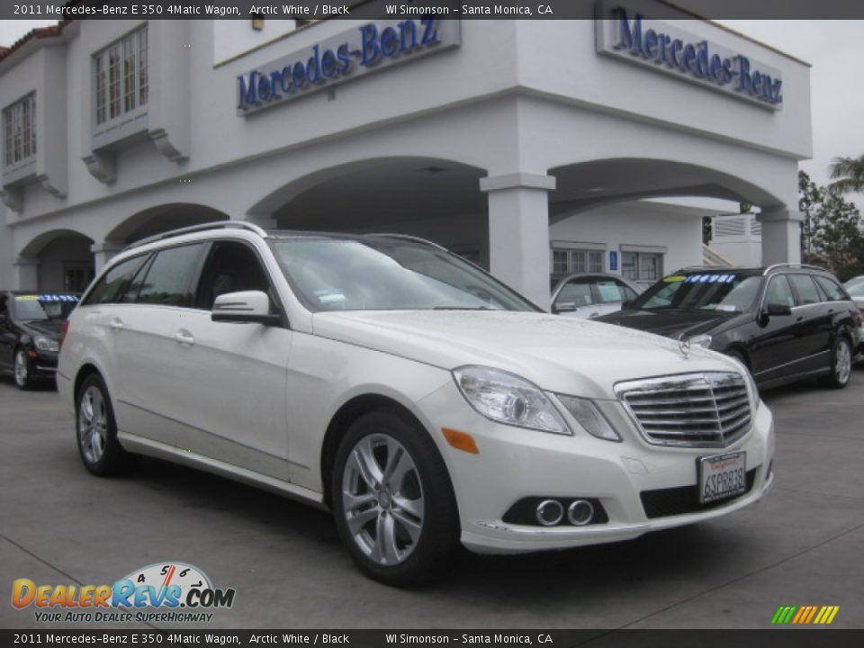 2011 Mercedes-Benz E 350 4Matic Wagon Arctic White / Black Photo #1