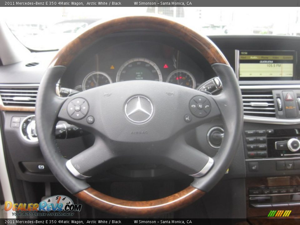2011 Mercedes-Benz E 350 4Matic Wagon Arctic White / Black Photo #12