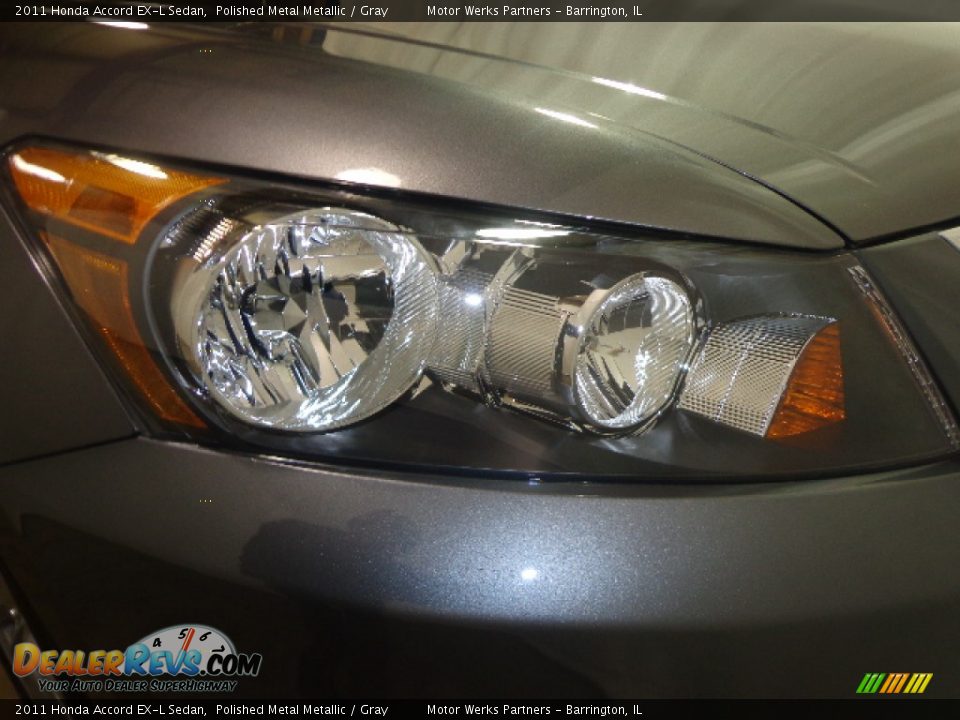 2011 Honda Accord EX-L Sedan Polished Metal Metallic / Gray Photo #12