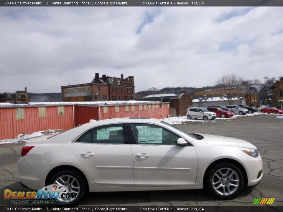2014 Chevrolet Malibu LT White Diamond Tricoat / Cocoa/Light Neutral Photo #1