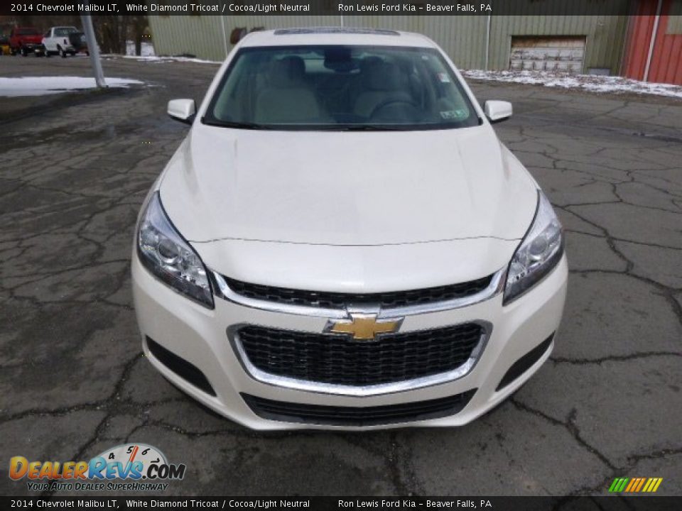 2014 Chevrolet Malibu LT White Diamond Tricoat / Cocoa/Light Neutral Photo #3