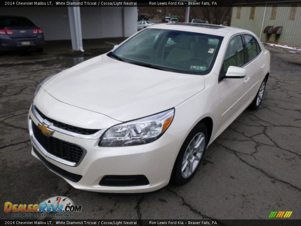 2014 Chevrolet Malibu LT White Diamond Tricoat / Cocoa/Light Neutral Photo #4