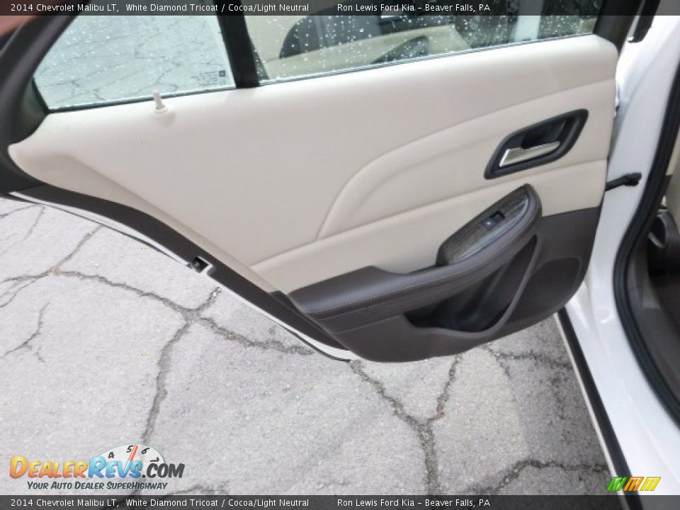 2014 Chevrolet Malibu LT White Diamond Tricoat / Cocoa/Light Neutral Photo #13
