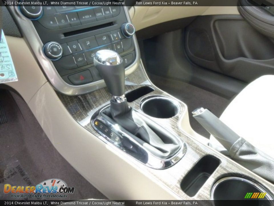 2014 Chevrolet Malibu LT White Diamond Tricoat / Cocoa/Light Neutral Photo #18