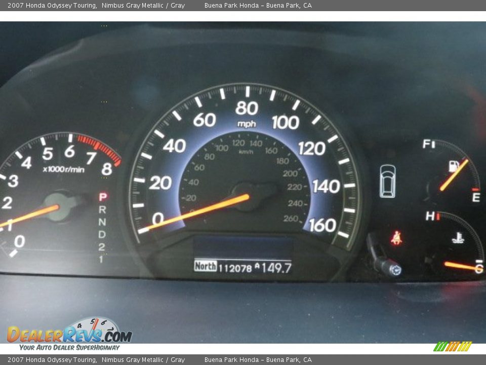 2007 Honda Odyssey Touring Nimbus Gray Metallic / Gray Photo #2