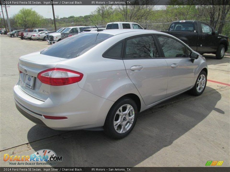 2014 Ford Fiesta SE Sedan Ingot Silver / Charcoal Black Photo #4
