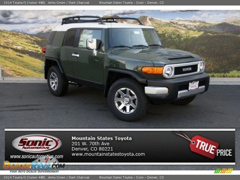 2014 Toyota FJ Cruiser 4WD Army Green / Dark Charcoal Photo #1