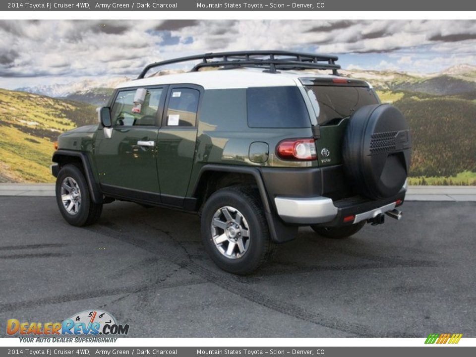 2014 Toyota FJ Cruiser 4WD Army Green / Dark Charcoal Photo #3