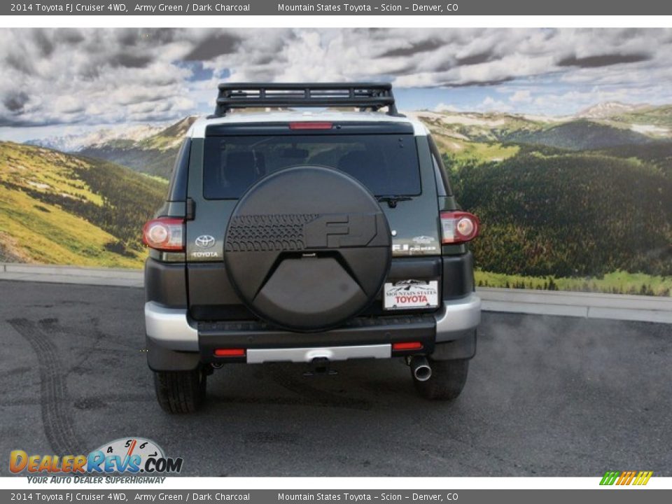 2014 Toyota FJ Cruiser 4WD Army Green / Dark Charcoal Photo #4
