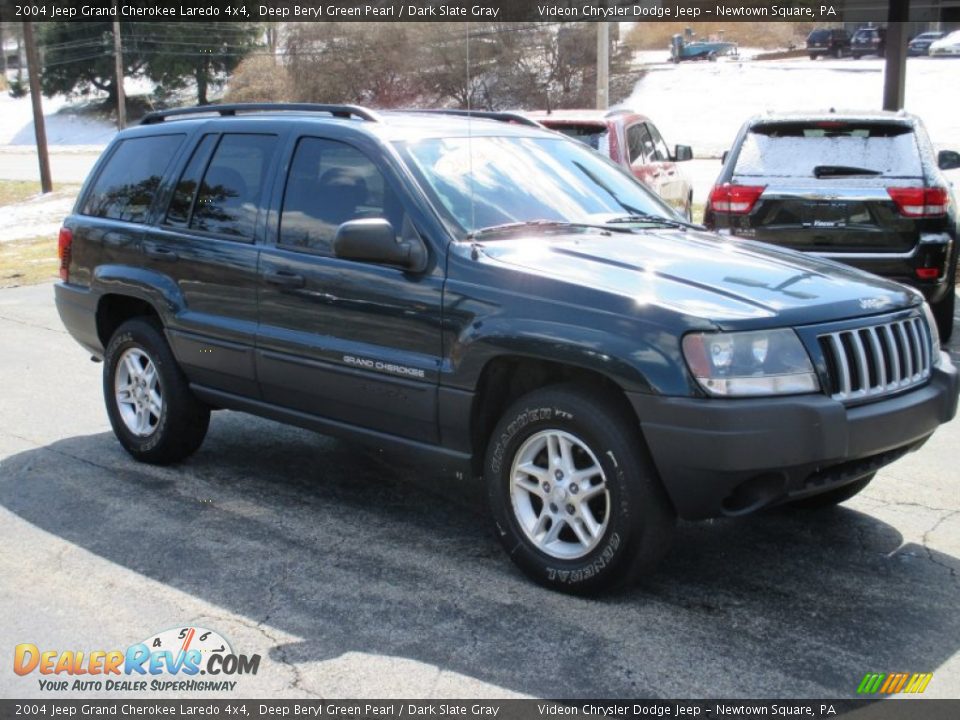 2004 Jeep Grand Cherokee Laredo 4x4 Deep Beryl Green Pearl / Dark Slate Gray Photo #14