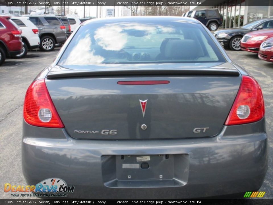 2009 Pontiac G6 GT Sedan Dark Steel Gray Metallic / Ebony Photo #8