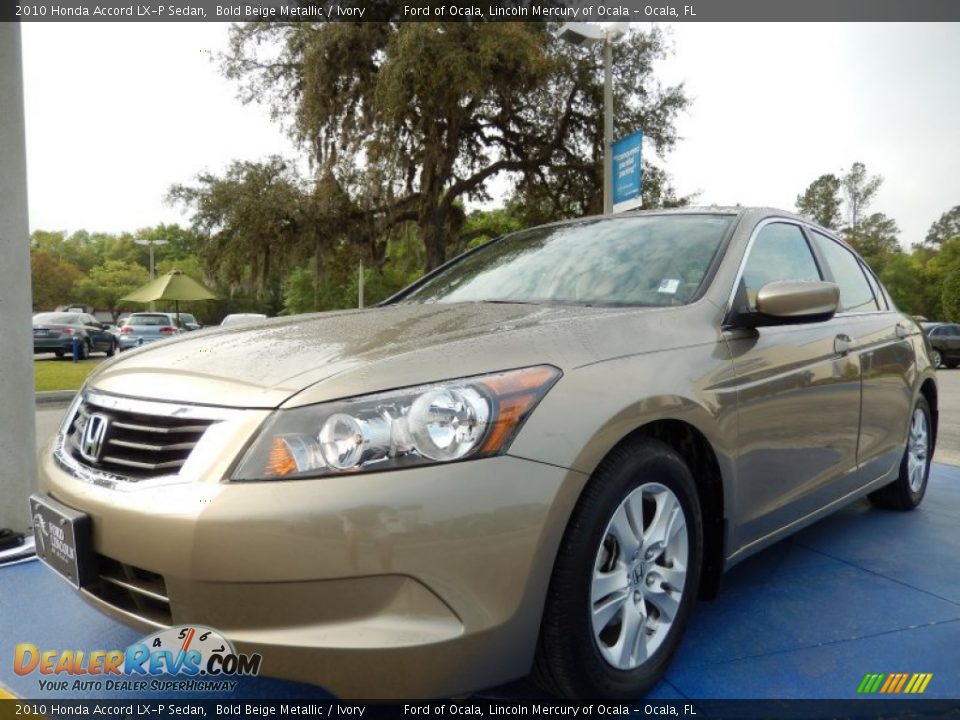 2010 Honda Accord LX-P Sedan Bold Beige Metallic / Ivory Photo #1
