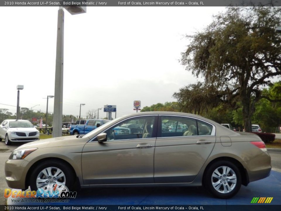 2010 Honda Accord LX-P Sedan Bold Beige Metallic / Ivory Photo #2