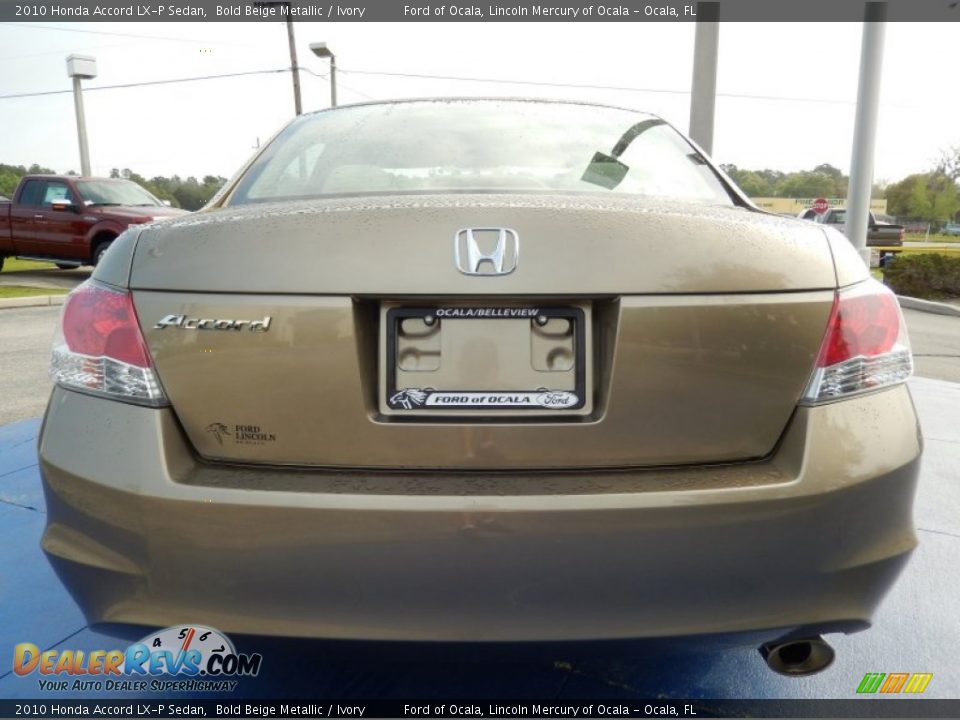2010 Honda Accord LX-P Sedan Bold Beige Metallic / Ivory Photo #4