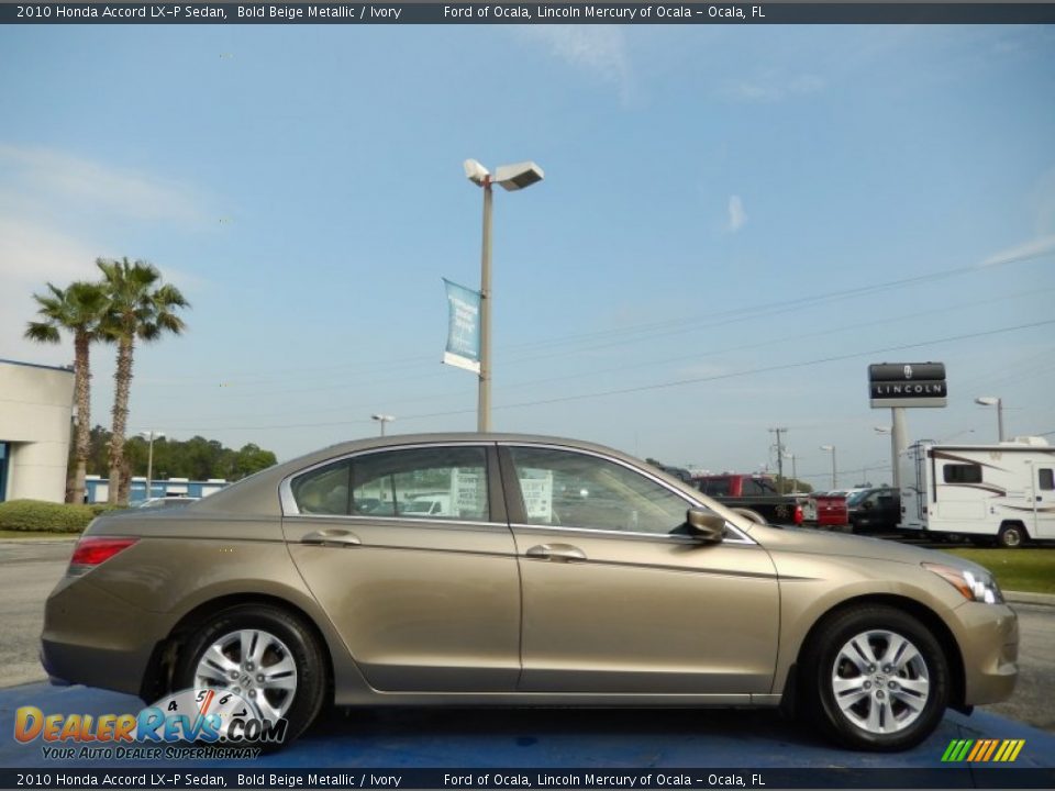2010 Honda Accord LX-P Sedan Bold Beige Metallic / Ivory Photo #6