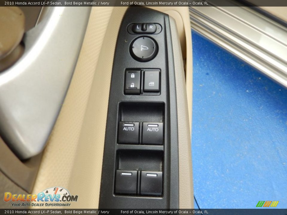 2010 Honda Accord LX-P Sedan Bold Beige Metallic / Ivory Photo #14