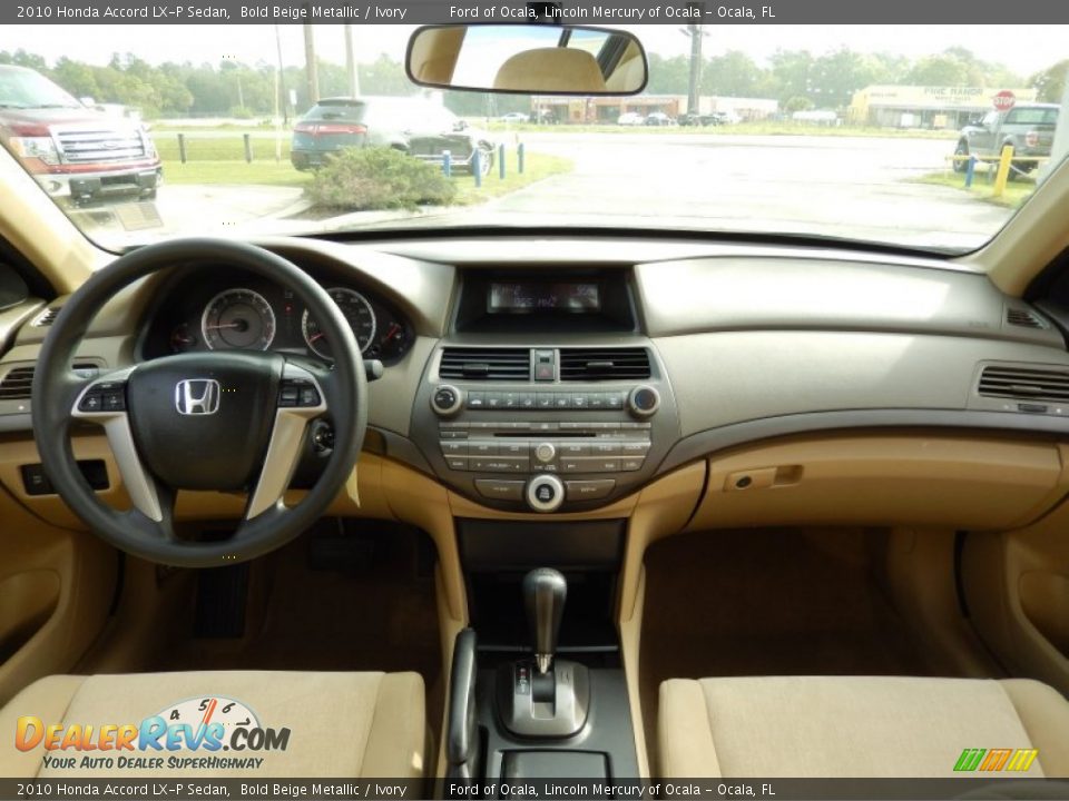 2010 Honda Accord LX-P Sedan Bold Beige Metallic / Ivory Photo #19