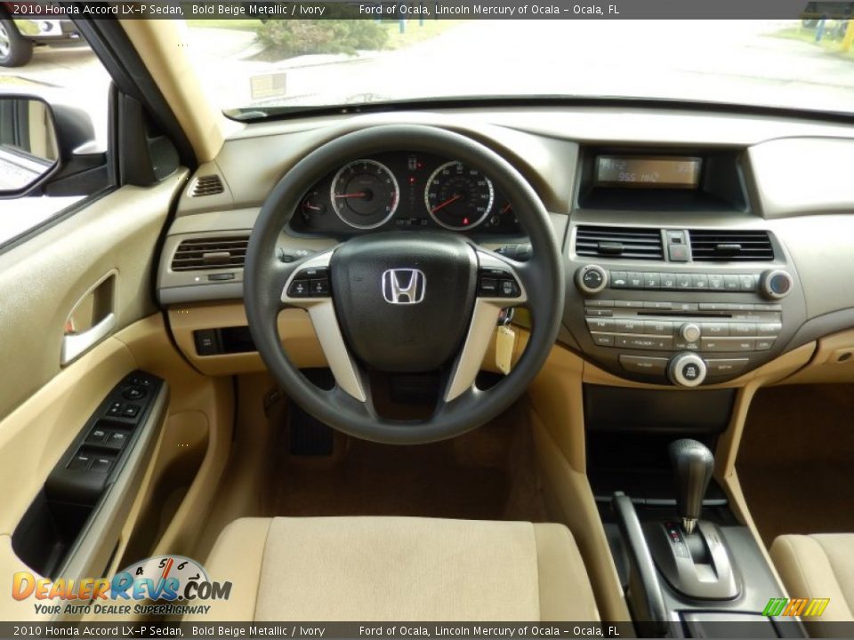 2010 Honda Accord LX-P Sedan Bold Beige Metallic / Ivory Photo #20