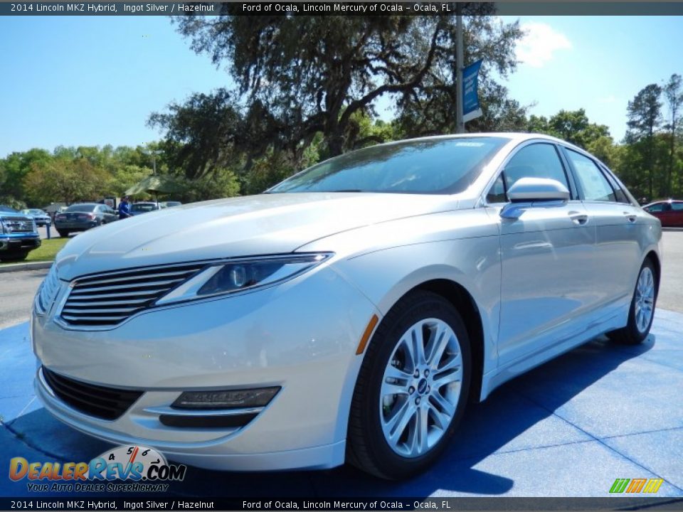 2014 Lincoln MKZ Hybrid Ingot Silver / Hazelnut Photo #1