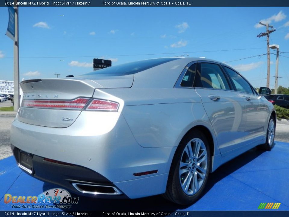 2014 Lincoln MKZ Hybrid Ingot Silver / Hazelnut Photo #3
