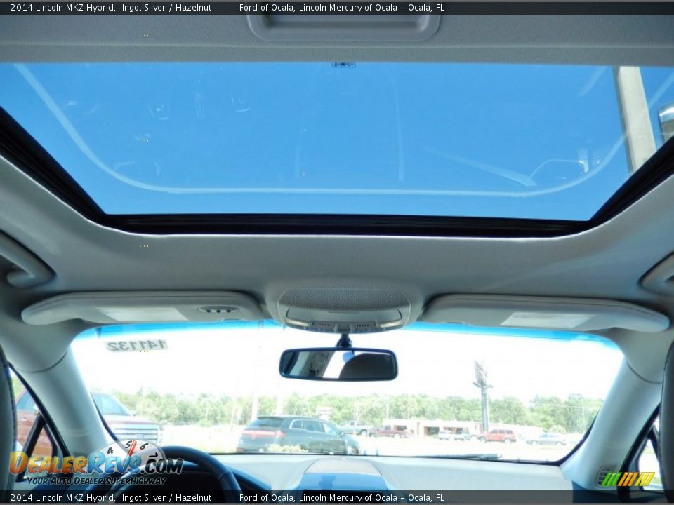 2014 Lincoln MKZ Hybrid Ingot Silver / Hazelnut Photo #8