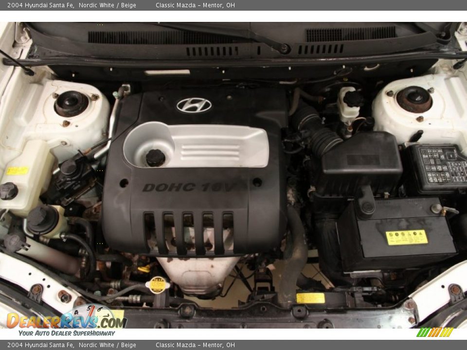 2004 Hyundai Santa Fe  2.4 Liter DOHC 16V 4 Cylinder Engine Photo #16
