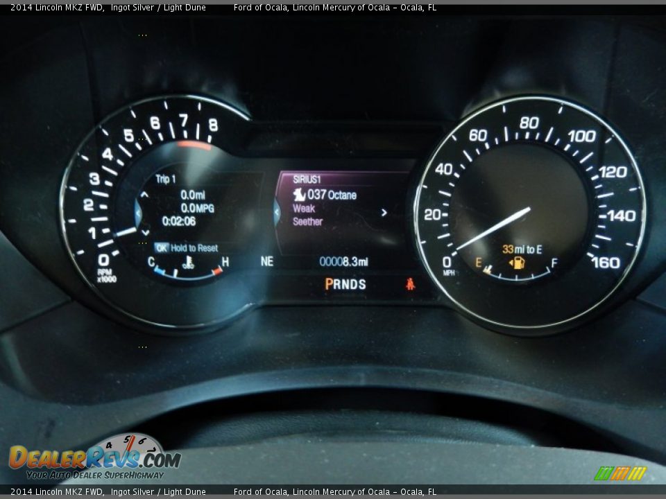 2014 Lincoln MKZ FWD Ingot Silver / Light Dune Photo #9