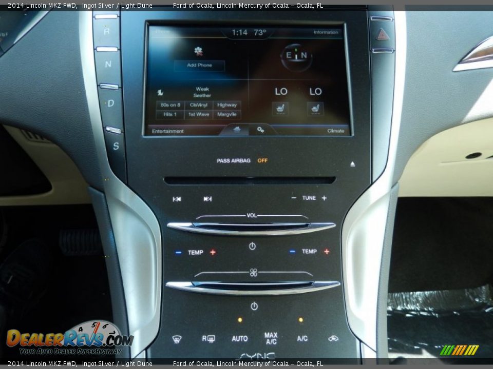 2014 Lincoln MKZ FWD Ingot Silver / Light Dune Photo #10